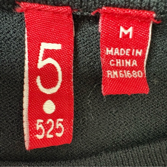 525 America Y2K Hot Pink & Black ‘D’ Monogram Silk Top Preppy Tenniscore It Girl - Picture 6 of 12